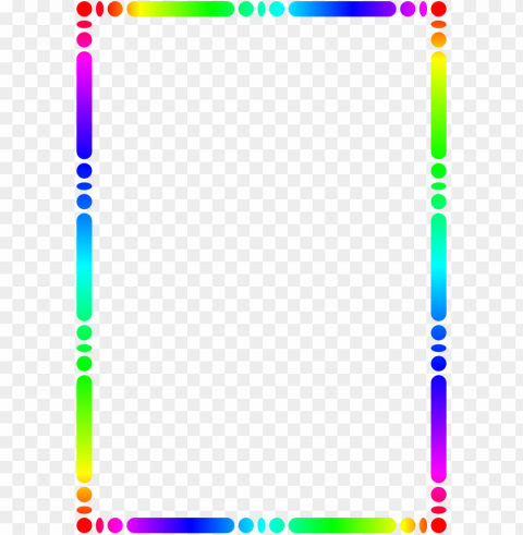 colorful frames and borders Transparent picture PNG