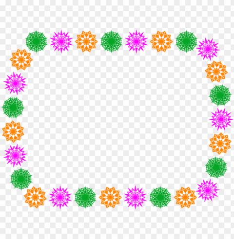 colorful frames and borders Transparent PNG Artwork with Isolated Subject