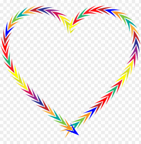 colorful heart with arrow svg - heart colorful transparent Free download PNG with alpha channel