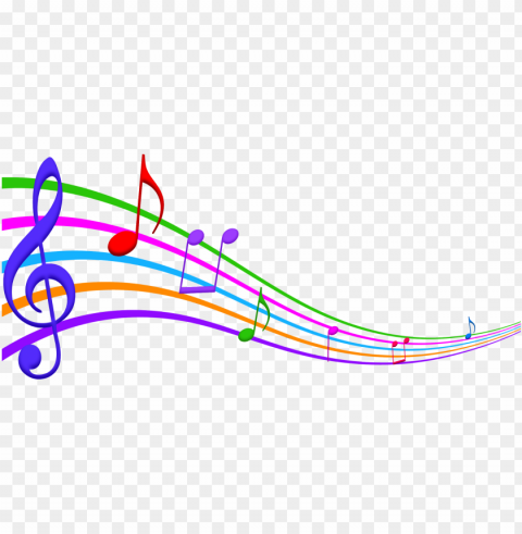 colorful musical notes Transparent PNG images for design