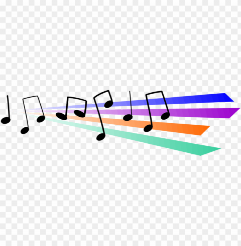 colorful musical notes Transparent PNG images pack