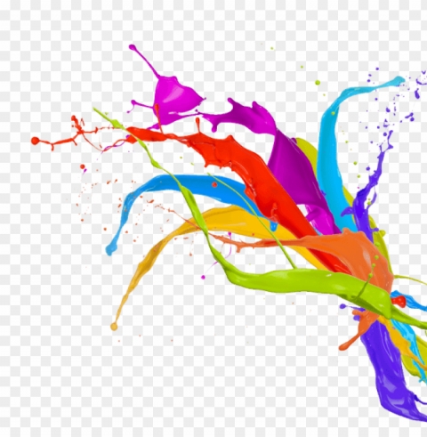 Colorful Paint Splash PNG Art