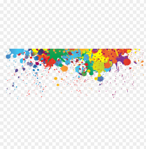 colorful paint splatter PNG Image with Isolated Icon