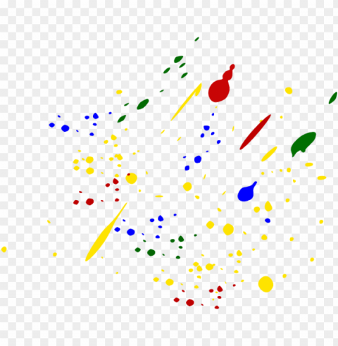 colorful paint splatters Free PNG download
