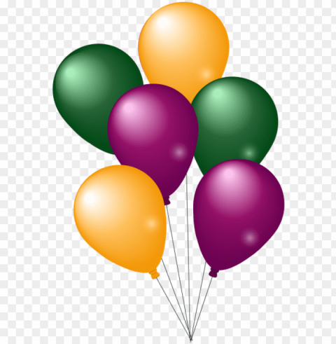 colorful party balloons image - balloons PNG files with transparent canvas collection