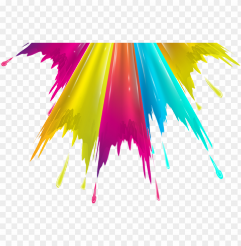 colorful pull down color splash and - colorful vector PNG transparent images for printing