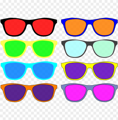 colorful sunglasses PNG for free purposes