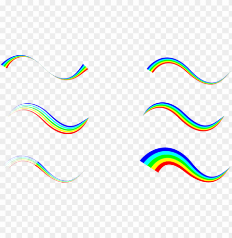 colorful waves PNG images for banners