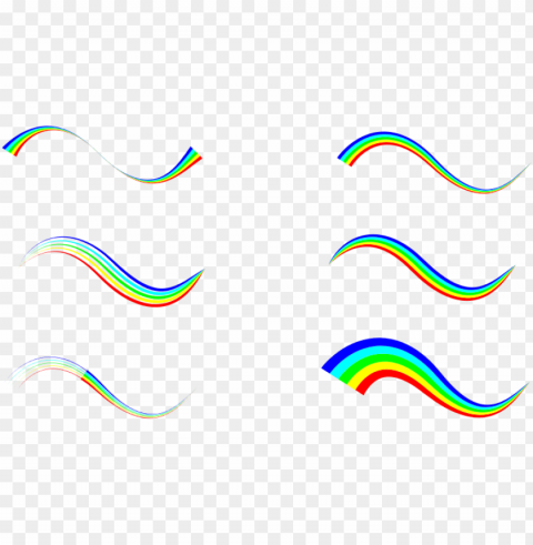 Colorful Waves PNG Images For Banners