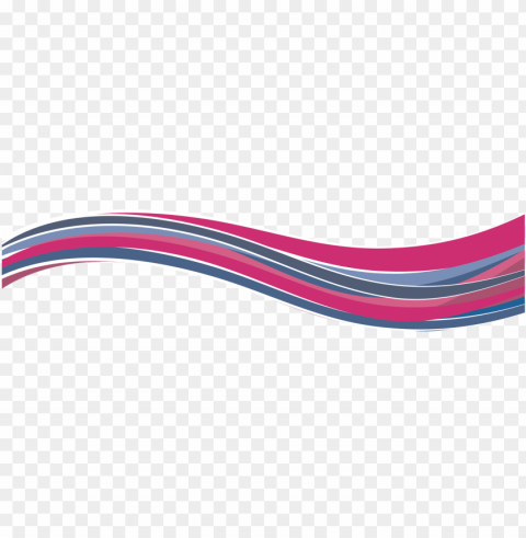 colorful waves PNG images for graphic design