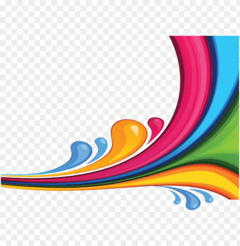 Colorful Waves PNG Images Free