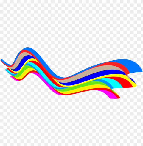 Colorful Waves PNG Images Transparent Pack