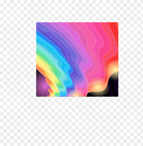 colorful waves PNG images with alpha background