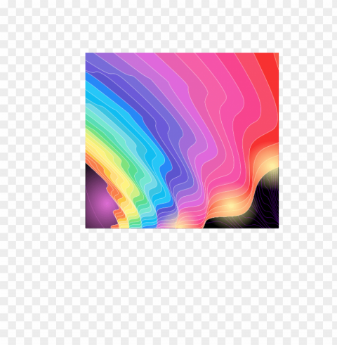 Colorful Waves PNG Images With Alpha Background