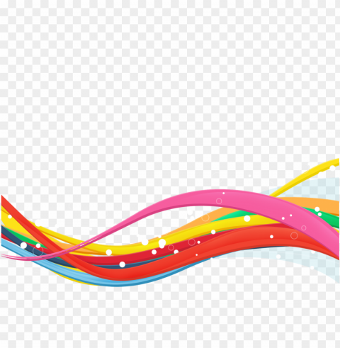colorful waves Clear PNG graphics free