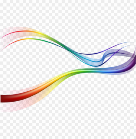 colorful waves PNG transparent elements complete package
