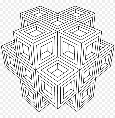 coloring pages adult pattern for adults young to print - sacred geometry coloring page Isolated Item on Transparent PNG Format