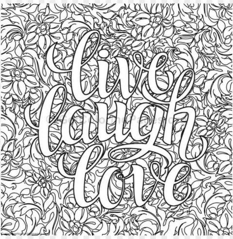 Coloring Pages Color Words Transparent PNG Images Set