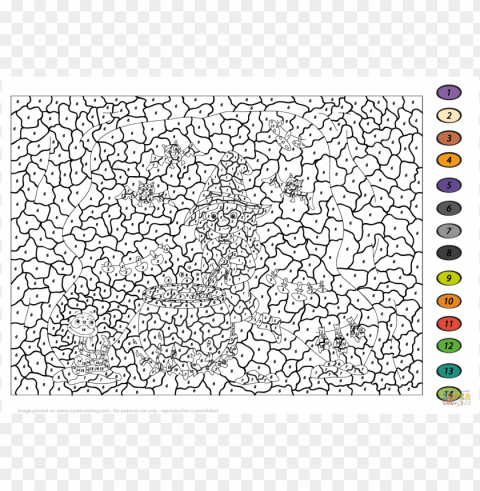 coloring pages for teenagers difficult color by number Isolated Design Element in HighQuality Transparent PNG