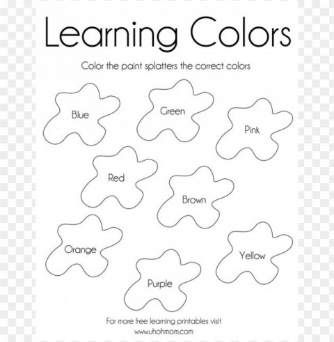 colors coloring pages things ClearCut Background Isolated PNG Art