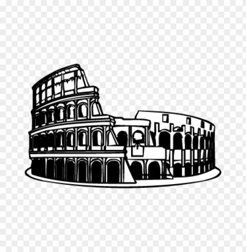 colosseo roma logo vector free PNG images with clear backgrounds