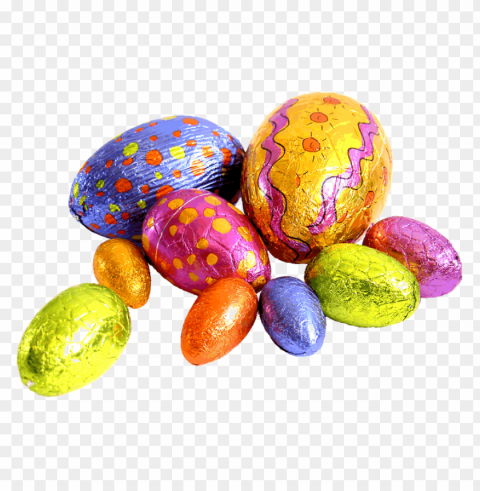 colourful easter eggs High Resolution PNG Isolated Illustration