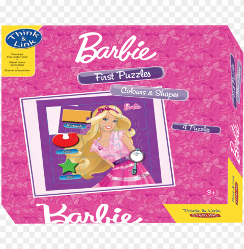 colours and shapes - sterling first puzzle - barbie - colours and shapes Isolated Subject on Clear Background PNG