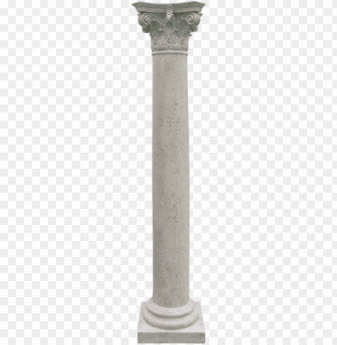 column Isolated Artwork with Clear Background in PNG