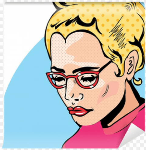 Comic Book Art Style Face PNG Graphic With Isolated Transparency