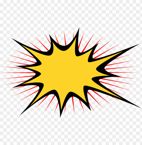 comic book explosion PNG Image Isolated with High Clarity