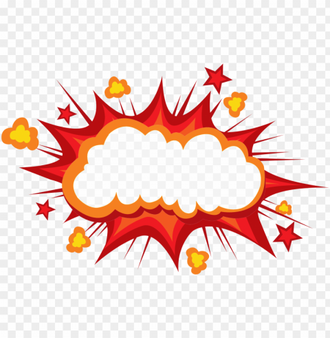 comic book explosion Clear Background PNG Isolated Graphic Design