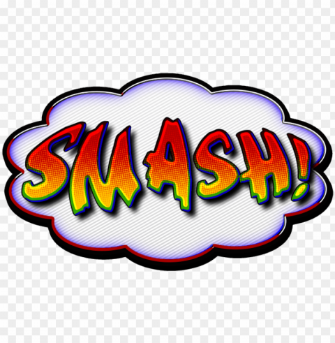 Comic Book Smash PNG Graphic With Isolated Design