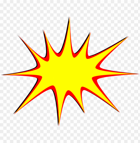 comic boom Transparent PNG Isolated Item with Detail