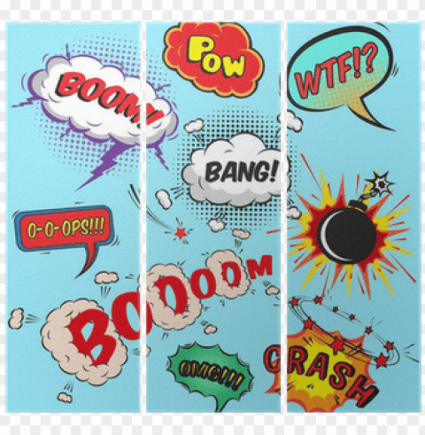 Comic Pop Wall Mural Transparent PNG Images Extensive Variety