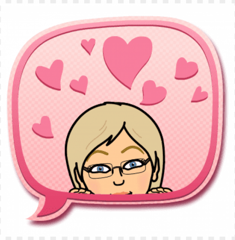 comments - bitmoji love heart PNG Isolated Illustration with Clarity PNG transparent with Clear Background ID 8de1a063