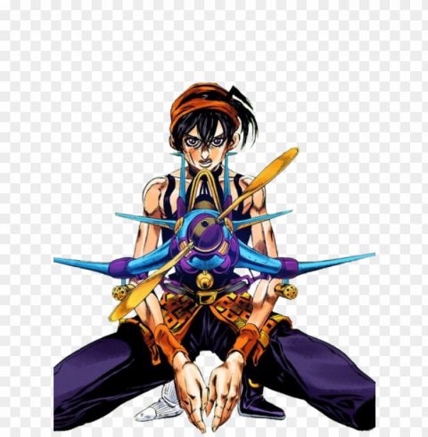 comments - jojo bizarre adventure vento aureo narancia Isolated Graphic on Clear PNG