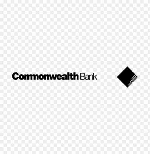 commonwealth bank black vector logo Isolated Subject with Transparent PNG