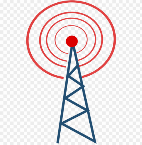communication clipart cell tower - radio tower clipart PNG Image with Clear Background Isolation