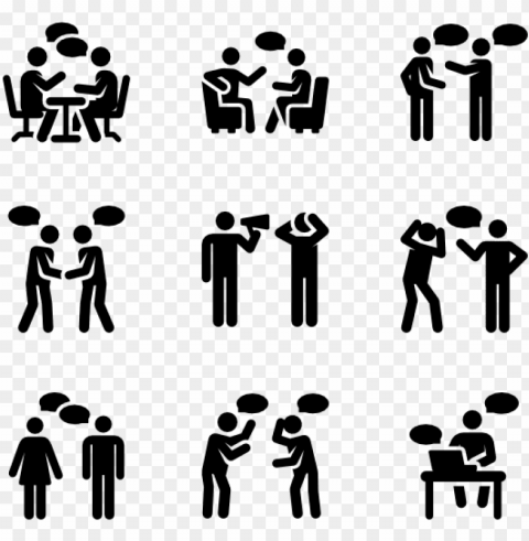 communication pictograms - pictogram talki Isolated Artwork in Transparent PNG Format