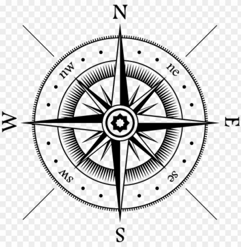 Compass Clipart North Star - Rose Of The Wind Isolated Object With Transparent Background In PNG