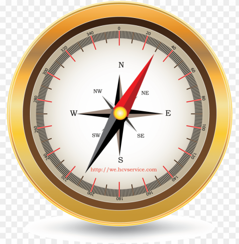 compass Clean Background Isolated PNG Graphic Detail