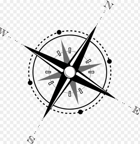 compass Clean Background Isolated PNG Icon