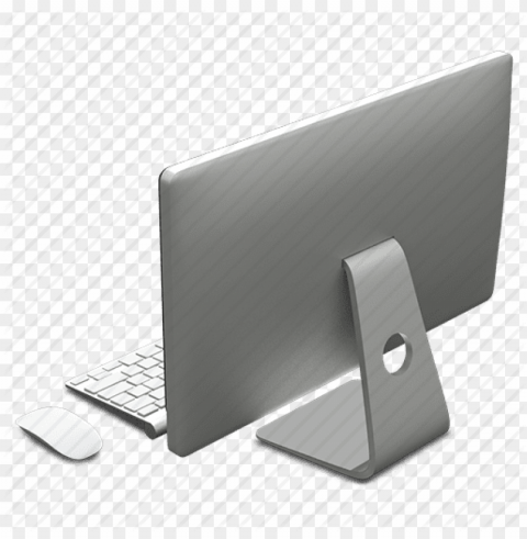 computer back PNG Isolated Illustration with Clear Background