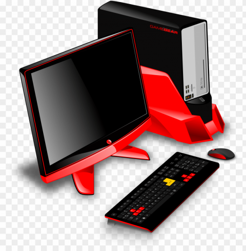 Computer Desktop Pc Icon Clipart - Computers Transparent Cutout PNG Graphic Isolation