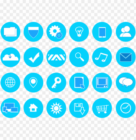 computer icons app store optimization- modern icons PNG graphics with transparent backdrop