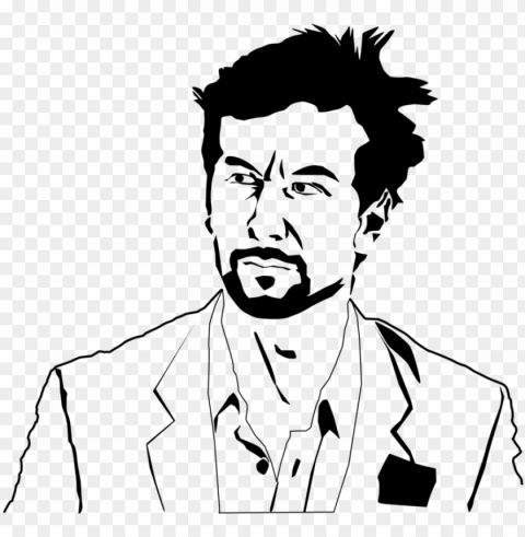 computer icons black and white facial hair thumbnail - รป หนา คน กราฟฟก Clear Background PNG Isolated Illustration