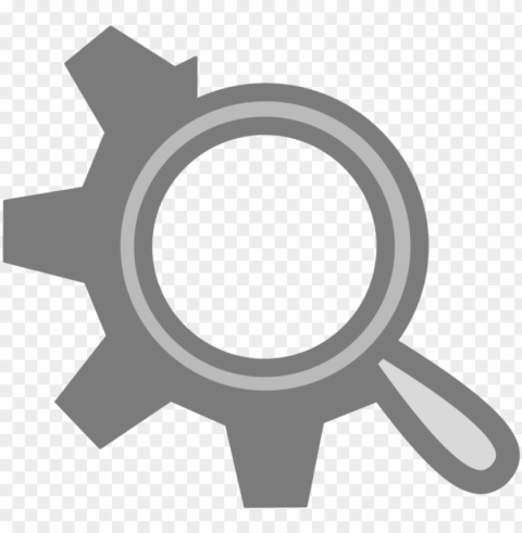 computer iconsmagnifying glass gear - gear magnifying glass icon PNG with no bg