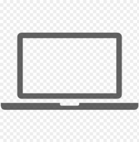 computergrey - transparent computer icon Clean Background Isolated PNG Art