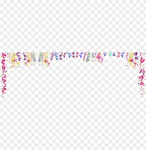 confetti holidays - happy birthday banner Isolated Item with HighResolution Transparent PNG