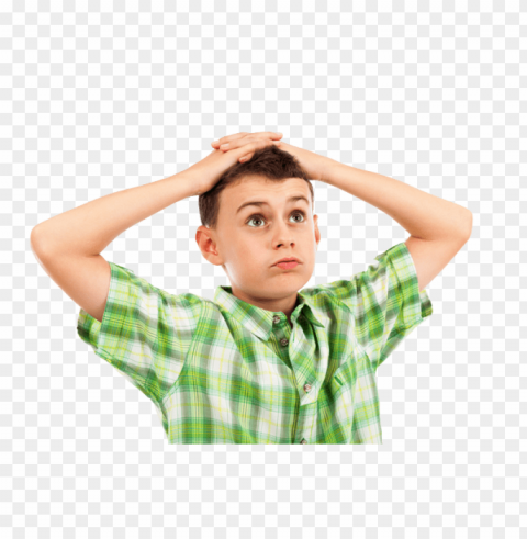 confused kid PNG transparent graphics for download